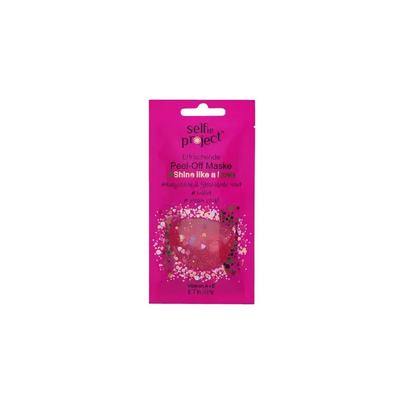 5902853043706SELFIE PROJECT Μασκα Προσωπου Glowing Peel-Off Shine Like A Love 12ml_beautyfree.gr