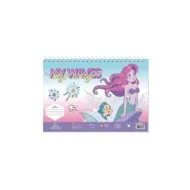 5205698748318ARIEL Princess Πενταμορφη Μπλοκ Ζωγραφικής 23x33 40φύλλα, Αυτοκόλλητα, Στένσιλ_beautyfree.gr