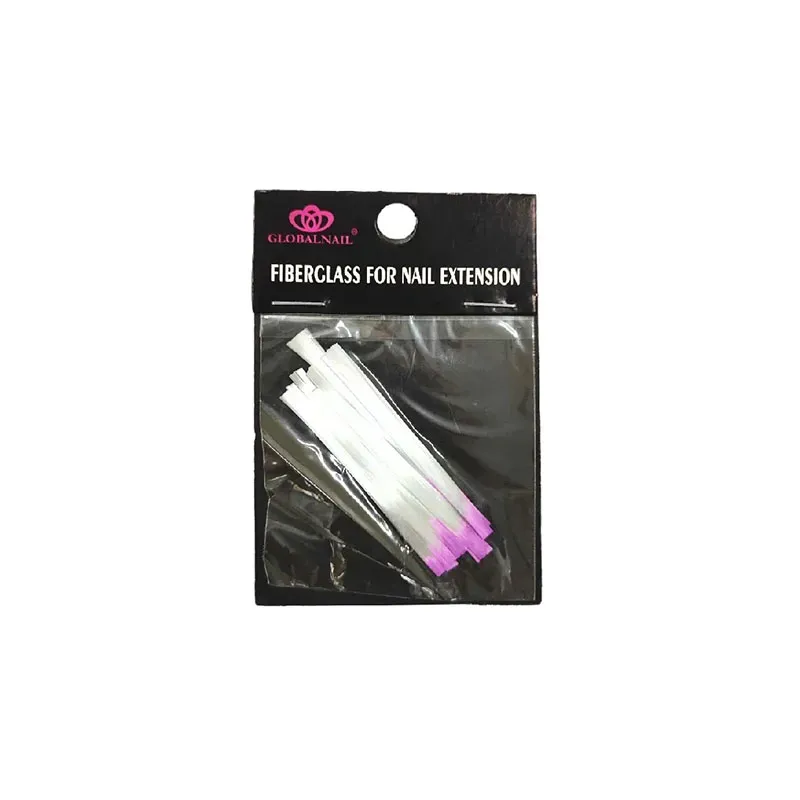 6910336400204GLOBAL NAIL Ίνες Fiberglass για Τεχνητά Νύχια 55mm 10τμχ_beautyfree.gr