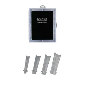 6944436400352KOPER Plastic Form Dual Nails No10 120pcs_beautyfree.gr