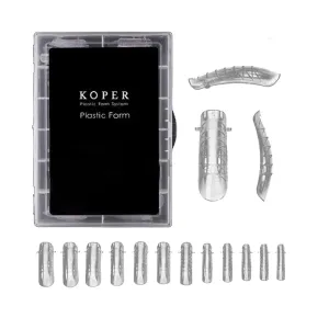 6944136400355KOPER Plastic Form Dual Nails No1 120pcs _beautyfree.gr