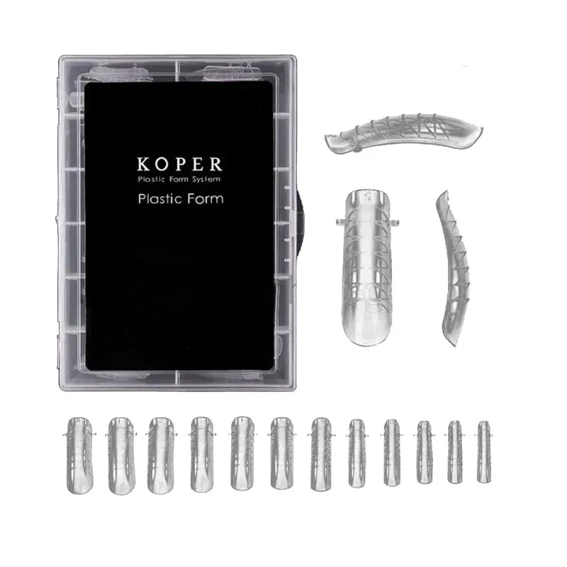 6944136400355KOPER Plastic Form Dual Nails No1 120pcs _beautyfree.gr