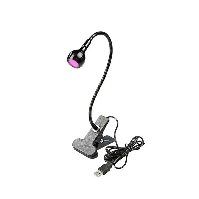 6950308401051Mini USB Εύκαμπτη Λάμπα UV & LED με Clip Στερέωσης 3W_beautyfree.gr