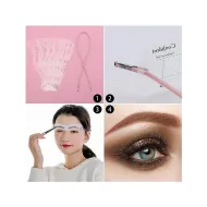 STENCIL Eyebrow Σχηματισμού Φρυδιών με Λαστιχάκι 6τμχ
