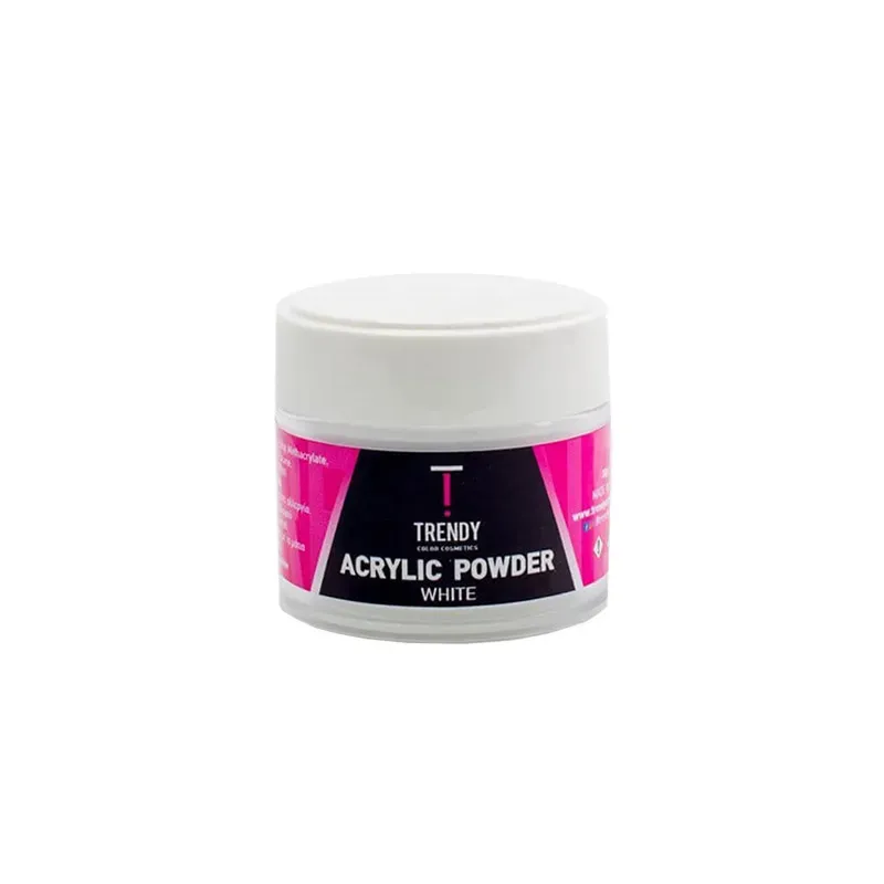 5200251551244TRENDY Ακρυλικού Σκόνη White 30gr_beautyfree.gr