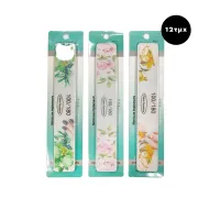 FASHION NAIL Λίμα Νυχιών Τετράγωνη Διπλής Όψης 100/180 12τμχ