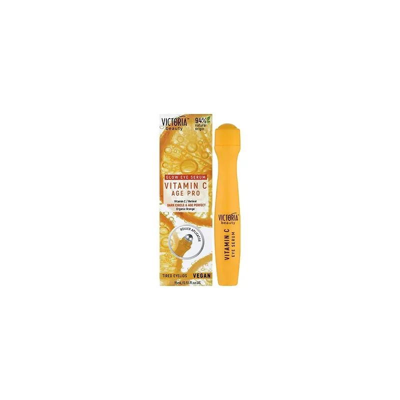 3801017004091VICTORIA BEAUTY Glow Roll On Eye Serum Vitamin C Age Pro 15ml_beautyfree.gr