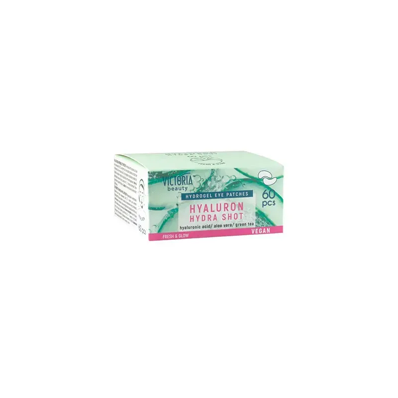 3801017004411VICTORIA BEAUTY Aloe Eye Patches Hyaluron Hydra Shot 60pcs_beautyfree.gr