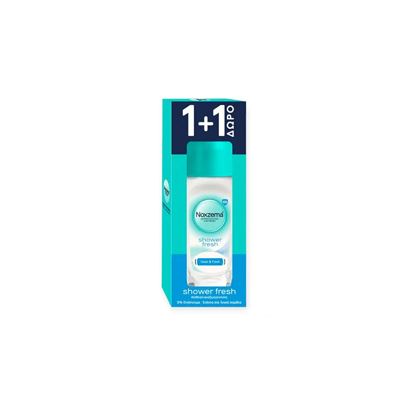 NOXZEMA Αποσμητικό Roll-on Φυσική Φρεσκάδα 50ml 1+1 ΔΩΡΟ NOXZEMA Αποσμητικό Roll-on Φυσική Φρεσκάδα 50ml 1+1 ΔΩΡΟ