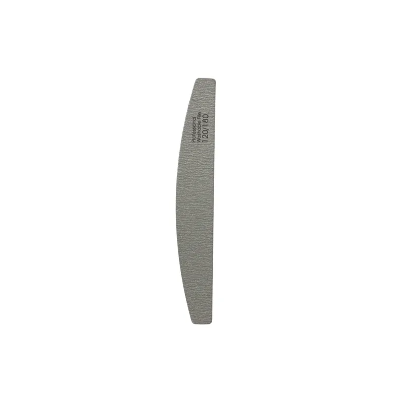 BEAUTY SALON Professional Nail File Γκρι Μισοφέγγαρο 120/180