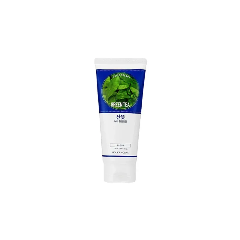 8806334369743Holika Holika Daily Fresh Greentea Cleansing Foam 150ml (korean skincare)_beautyfree.gr