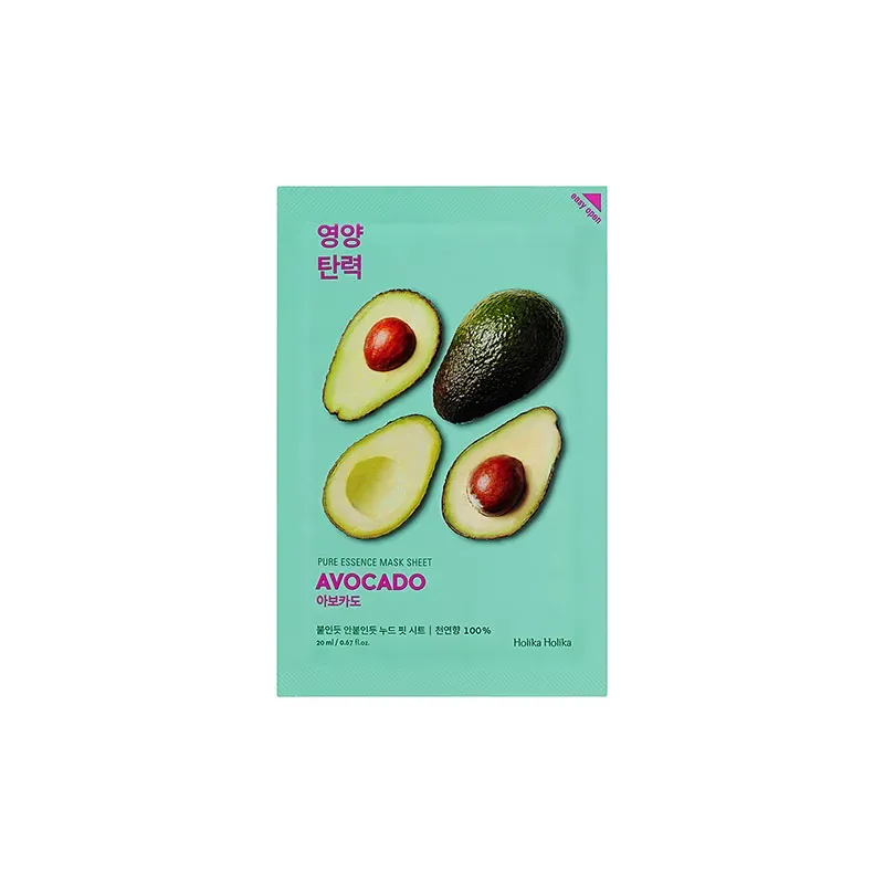 8806334368128Holika Holika Pure Essence Mask Sheet - Avocado 23 ml (korean skincare)_beautyfree.gr