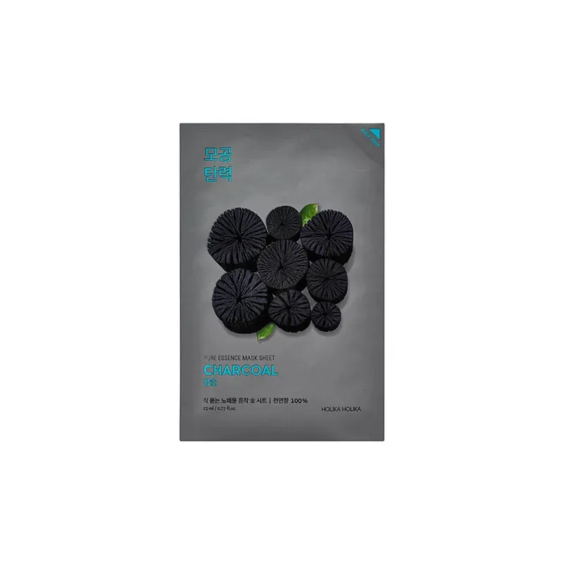 8806334378752Holika Holika Pure Essence Mask Sheet - Charcoal 23 ml (korean skincare)_beautyfree.gr