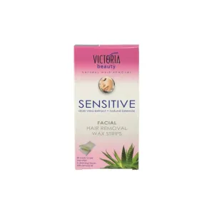 3800038704423VICTORIA BEAUTY Sensitive Wax Strips Face & Bikini 20pcs_beautyfree.gr