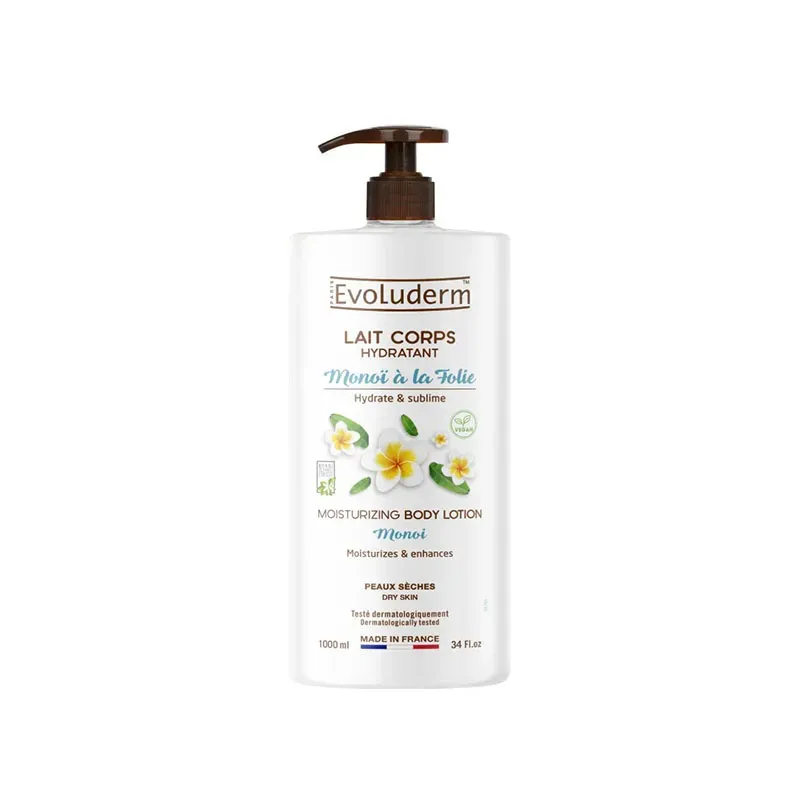 3760420250016EVOLUDERM Body Lotion Monoi A La Folie 1000ml_beautyfree.gr