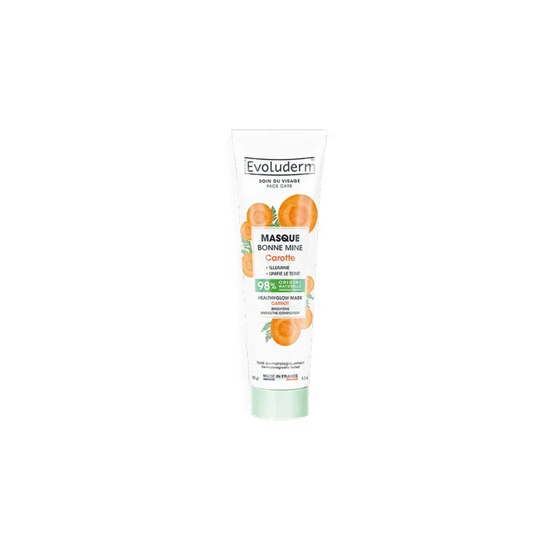 3760100685275EVOLUDERM Carrot Glow Face Mask 150gr_beautyfree.gr