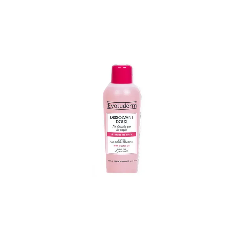 3760100685435EVOLUDERM Gentle Nail Polish Remover With Castor Oil 200ml_beautyfree.gr