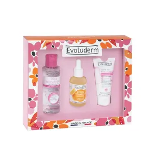 3760100686104EVOLUDERM Gift Box Micellaire 100ml + Serum Vit C 30ml + Soin Visage 50ml_beautyfree.gr