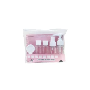 6945676408351Bottle Set Μπουκαλάκια Ταξιδίου σε Διάφανο Νεσεσέρ Σετ 5 τμχ (YP-827)_beautyfree.gr