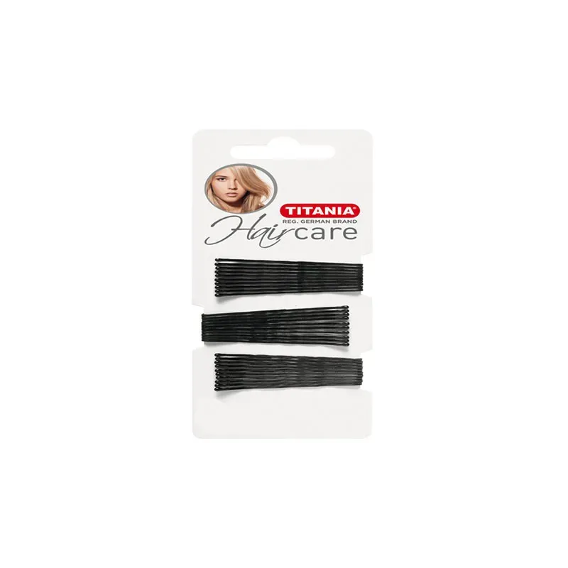 4008576080606TITANIA Haircare Black Clips 30pcs _beautyfree.gr