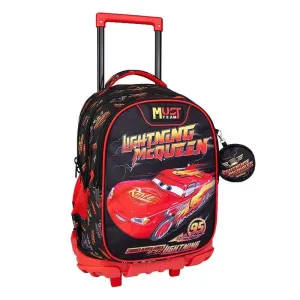 5205698751448CARS LIGHTNING MCQUEEN Τσαντα Τρολλευ Δημοτικου 34X20X44 3Θηκες_beautyfree.gr