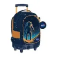 5205698752964NASA ASTRONAUT IN UNIVERSE Τσαντα Πλατης Τρολλευ 34X20X44 3Θηκες_beautyfree.gr