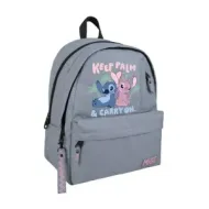 5205698802584STITCH & ANGEL Τσαντα Πλατης 32Χ19Χ42 2 Κεντρικες Θηκες Γκρι Με Ροζ_beautyfree.gr