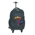 5205698802683SPIDERMAN Τσαντα Πλατης Τρολλευ 31X24X45 3Θηκες Μονο Χερουλι & 4 Ροδες Μαυρη_beautyfree.gr