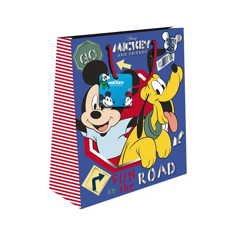 MICKEY/MINNIE Σακουλα Δωρου Χαρτινη 33X12X45 Με Foil 2 σχέδια