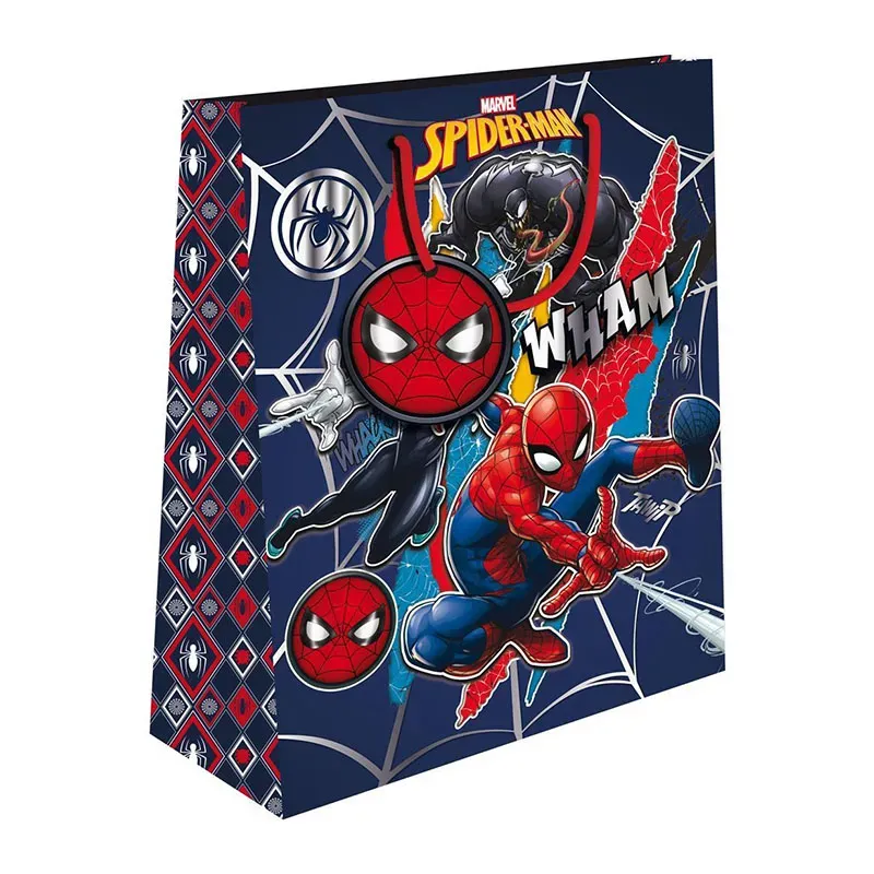 5205698631252SPIDERMAN Σακουλα Δωρου Χαρτινη 18Χ11Χ23 Με Foil 2 Σχέδια_beautyfree.gr