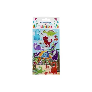 5205698648366THE LITTLIES Δεινοσαυρακια Αυτοκολλητα 10X22cm _beautyfree.gr
