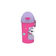 MUST TEAM Παγουρι Νηπιου Πλαστικο 500ml Me Καλαμακι Για Κοριτσια 9X19cm