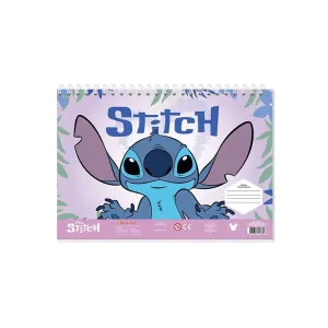 5205698747830LILO & STITCH Μπλοκ Ζωγραφ 23X33 40Φυλ Αυτοκ-Στενσιλ- 2Σελ Χρ 2 σχέδια_beautyfree.gr