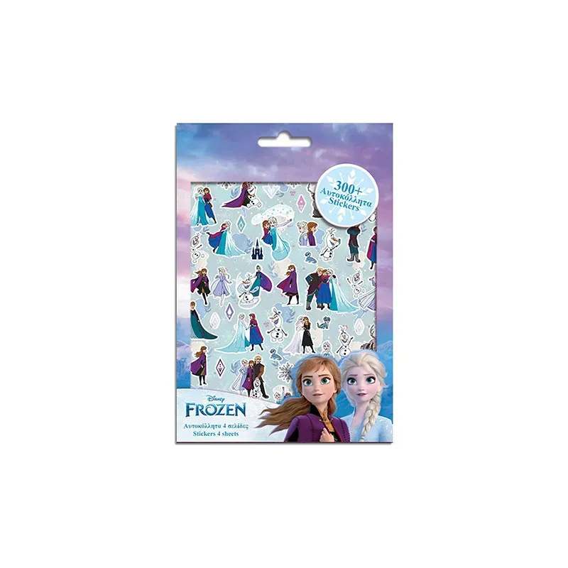 5205698698514FROZEN Αυτοκολλητα 300τμχ Μπλοκ 14,5Χ21,5cm_beautyfree.gr