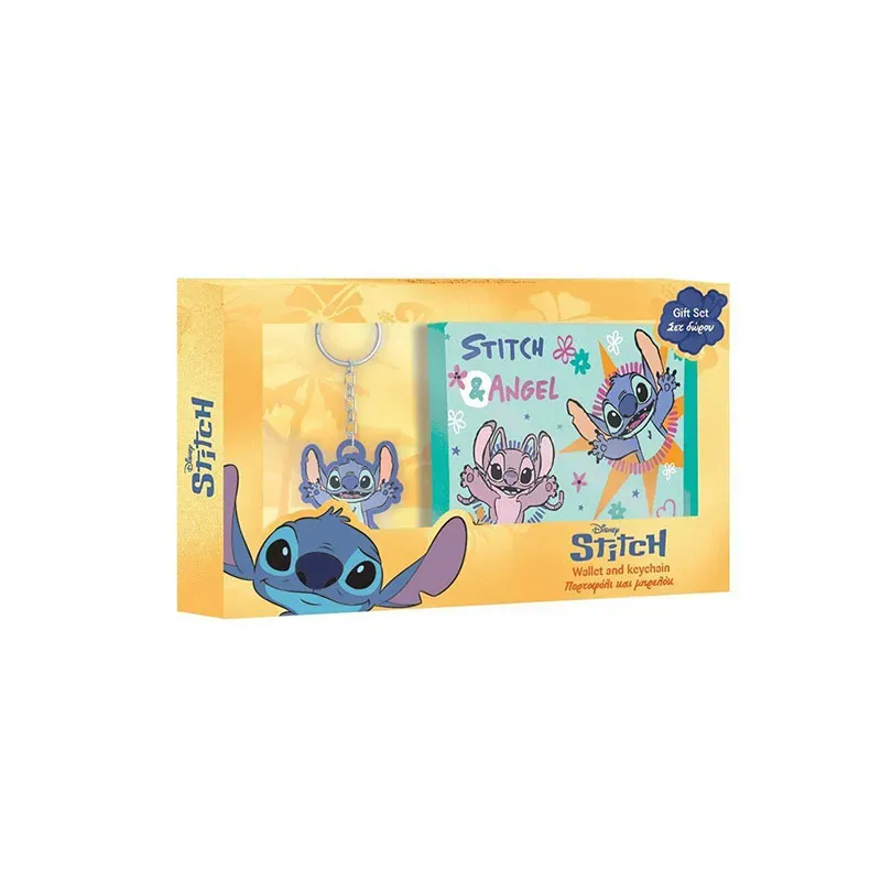 5205698769412LILO & STITCH Πορτοφολι Με Μπρελοκ Σετ Δωρου 20Χ12cm_beautyfree.gr