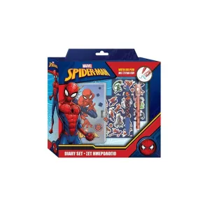 5205698770319SPIDERMAN Ημερολογιο Με Κλειδαρια, Μαγικο Στυλο Και Αυτοκολλητα_beautyfree.gr
