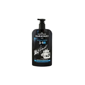 5201109007258PAPOUTSANIS Αφρόλουτρο Καραβάκι Αντλία Men Ocean Force 3in1 550ml_beautyfree.gr