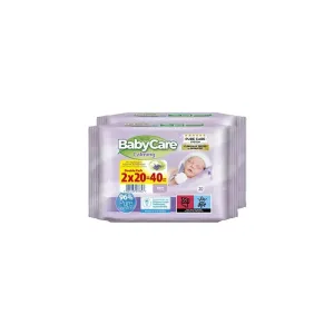 5201263078347BabyCare Mini Pack Μωρομάντηλα Calming (2x20τμχ)_beautyfree.gr