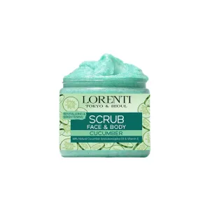 8682952797034LORENTI Face & Body Scrub Cucumber 500ml _beautyfree.gr