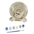 8445484526646DISNEY STITCH Ξύλινη Τρισδιάστατη Φιγούρα Ζωγραφικής – Σετ 4 Τεμαχίων με Μπογιές & Πινέλο_beautyfree.gr