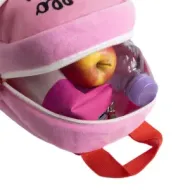 HELLO KITTY Παιδικό Λούτρινο Σακίδιο Πλάτης με Φιογκάκι