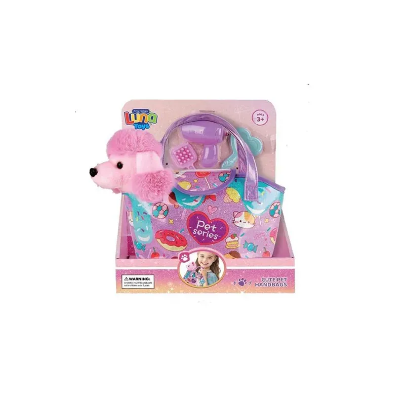 5205698797491LUNA Toys Λούτρινο Σκυλάκι σε Τσάντα με Αξεσουάρ_beautyfree.gr