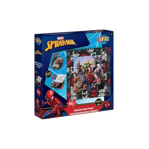 5205698801365ΜARVEL SPIDERMAN Puzzle 2 σε 1 (64 τμχ.) με Κορνίζα_beautyfree.gr