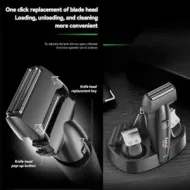 KEMEI 7 σε 1 Επαναφορτιζόμενη Ξυριστική Μηχανή με Βάση (KM-8537)