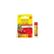 5907609390080EVELINE Cosmetics S.O.S. Nourishing And Regenerating Lip Balm Cherry SPF 10_beautyfree.gr