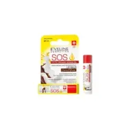 5903416017035EVELINE Cosmetics S.O.S. Nourishing And Regenerating Lip Balm Coconut SPF 10_beautyfree.gr