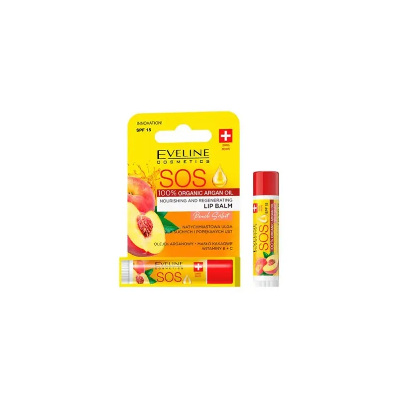 5903416061298EVELINE Cosmetics S.O.S. Nourishing And Regenerating Lip Balm Peach SPF 15_beautyfree.gr 5903416061298EVELINE Cosmetics S.O.S. Nourishing And Regenerating Lip Balm Peach SPF 15_beautyfree.gr