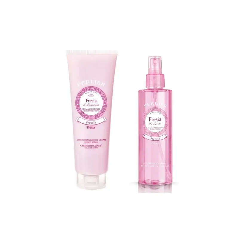 5206163018615PERLIER Set Fresia Body Cream 250ml +Body Water 200ml_beautyfree.gr