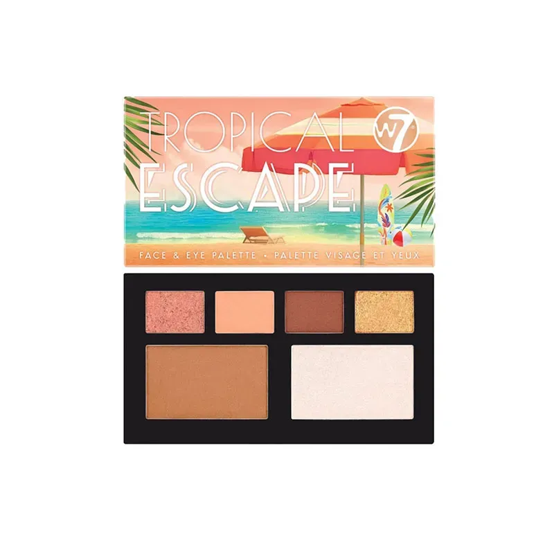 5056369144249W7 Tropical Escape Golden Gaze palette L/M _beautyfree.gr