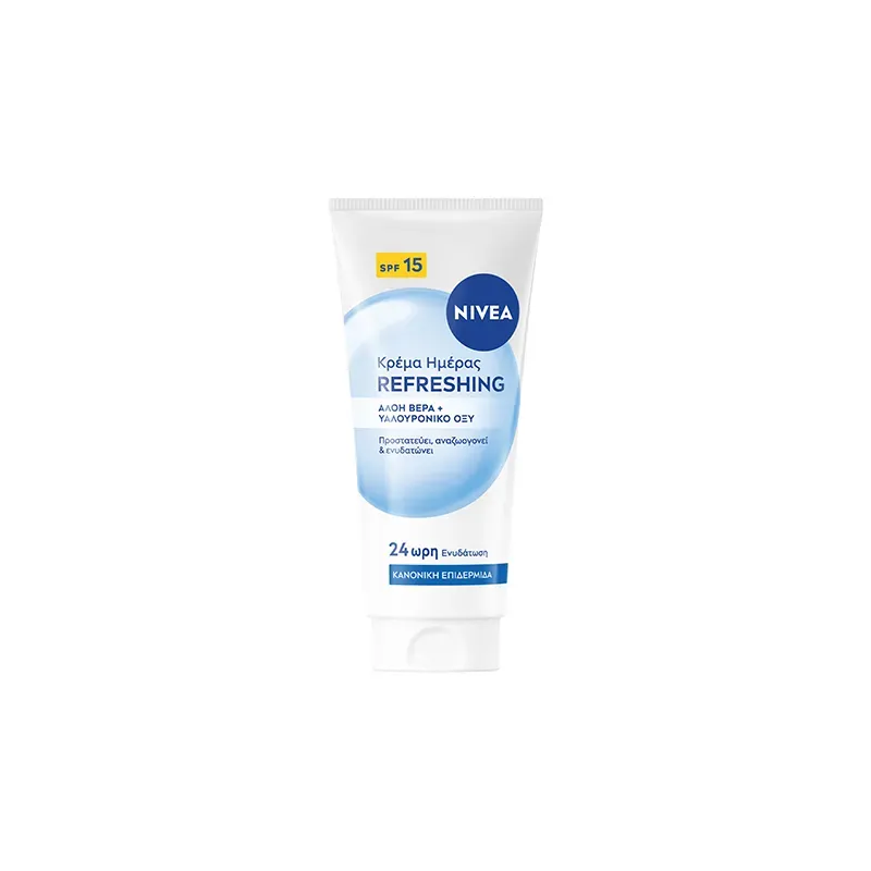 4006000206950NIVEA Κρέμα Ημέρας Refreshing Hyaluronic & Aloe Vera SPF15 50ml_beautyfree.gr